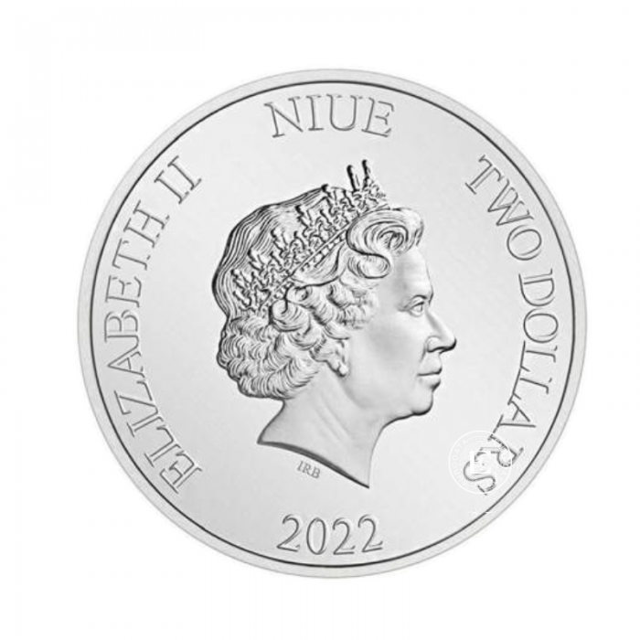 1 oz (31.10 g) sidabrinė moneta Aquaman, Niujė 2022