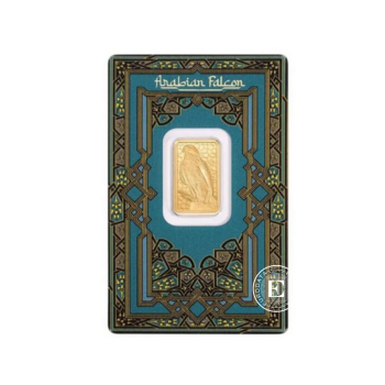 5 g investicinio aukso luitas Arabian Falcon, PAMP 999.9