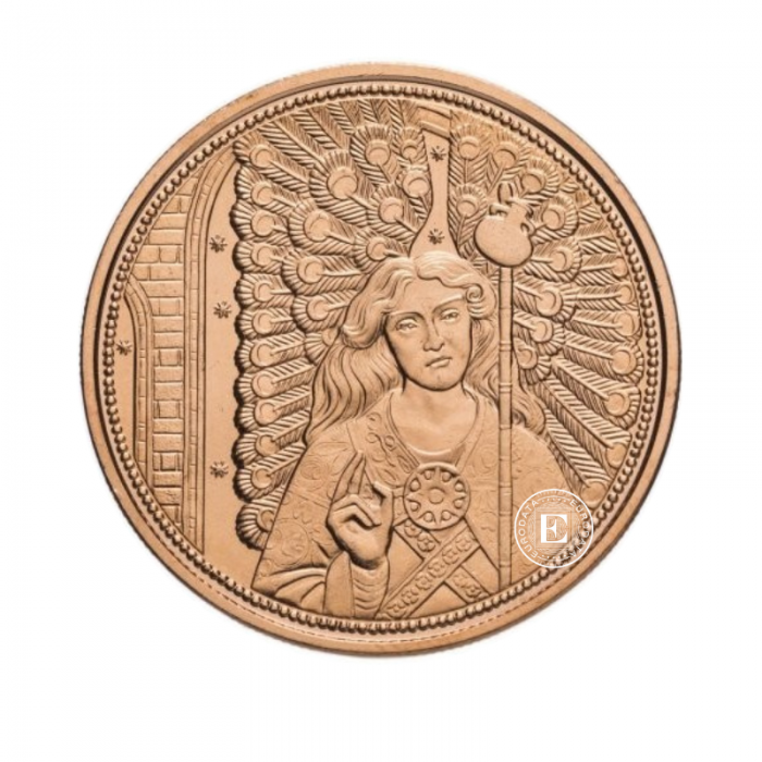 10 Eur copper coin Archangel Rafael, Austria 2018