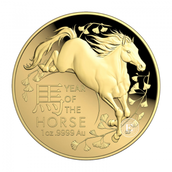1 oz (31.10 g) auksinė PROOF moneta - Lunar RAM - Arklio metai, Australija 2026