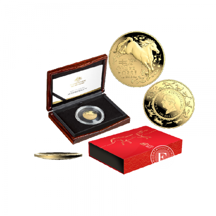 1 oz (31.10 g) gold PROOF coin Lunar RAM - Year of  Horse, Australia 2026