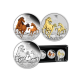 3 oz (93.30 g) zestaw monet PROOF srebrnych Lunar III -  Horse, Australia 2026 (z certyfikatem)