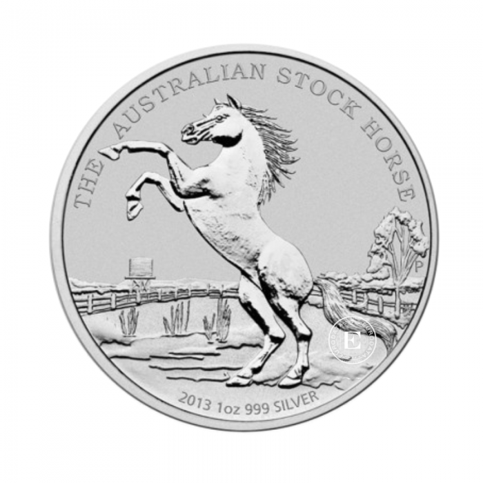 1 oz (31.10 g) sidabrinė moneta Australian Stock Horse, Australija 2013