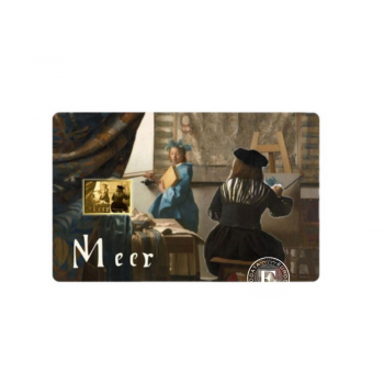 1/1000 oz aukso luitas - moneta Johannes Vermeer Paintings – The Art of Painting, Čadas