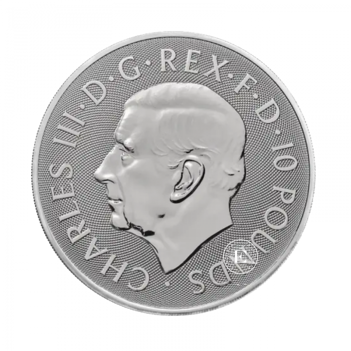 10 oz (311 g) silver coin King Arthur, Great Britain 2024