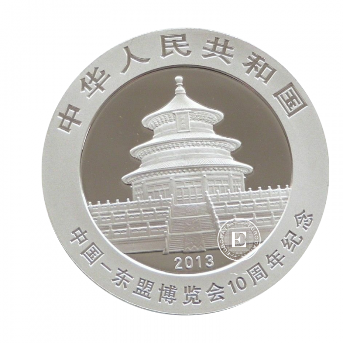 1 oz (31.10 g) sidabrinė moneta Panda - Asean Expo, Kinija 2013