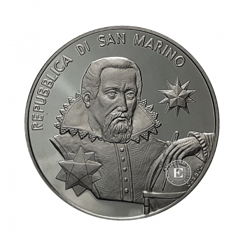 5 Eur (18 g) srebrna PROOF moneta  Johannes Kepler, San Marino 2009
