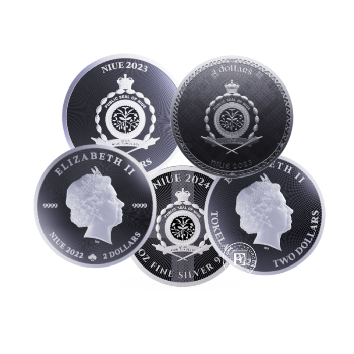 1oz (31.10 g) silver coin (random year, random design)
