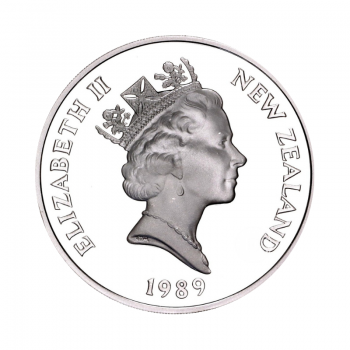 1 dolara (28.28 g) srebrna PROOF moneta XIV Commonwealth Games - Runner, Nowa Zelandia 1989