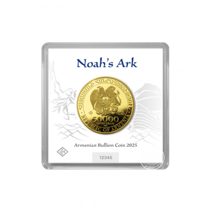 1 oz (31.10 g) auksinė moneta Nojaus arka, Armėnija 2025 (su sertifikatu)