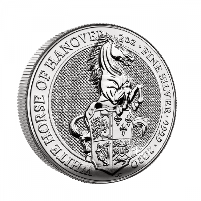2 oz (62.20 g) srebrna moneta White Horse, Wielka Brytania 2020