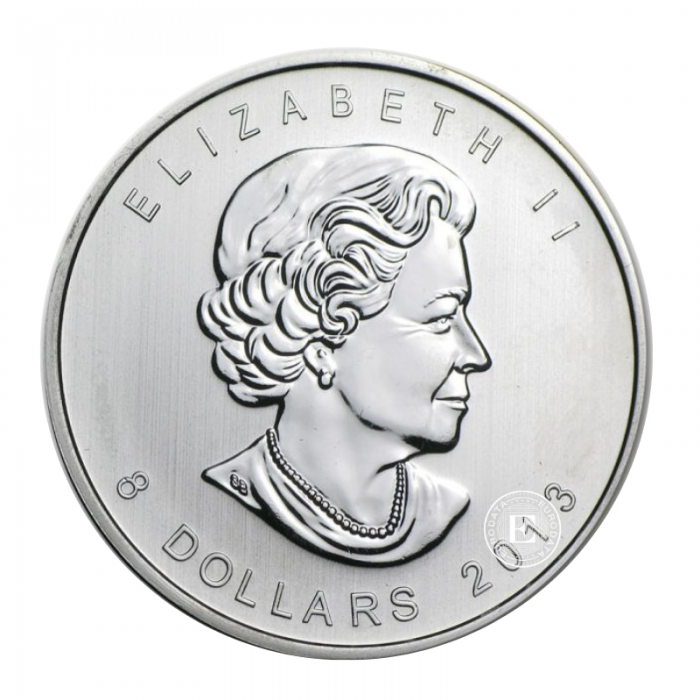 1.5 oz (46.65 g) sidabrinė moneta Baltasis lokys, Kanada 2013