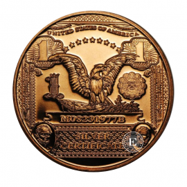 1 oz (31.10 g) Kupfermünze Banknote Eagle, USA random year