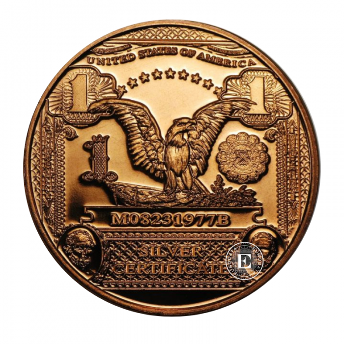 1 oz (31.10 g) varinė moneta Banknote Eagle, JAV (atsitiktiniai metai)