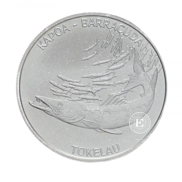 1 oz (31.10 g)  srebrna moneta  Barracuda, Tokelau 2017
