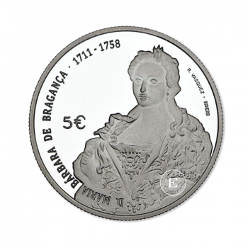 5 Eur pièce Queens of Europe - D. Maria Barbara, Portugal 2017