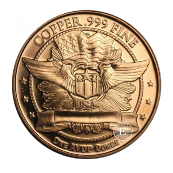 1 oz (31.10 g) Kupfermünze Angel, USA (random year)