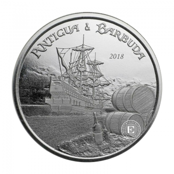 1 oz (31.10 g) sidabrinė moneta EC8 Antigua & Barbuda  - Rum Runner, Rytų Karibų Salos 2018