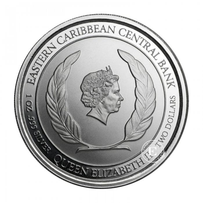 1 oz (31.10 g) sidabrinė moneta EC8 Antigua & Barbuda  - Rum Runner, Rytų Karibų Salos 2018