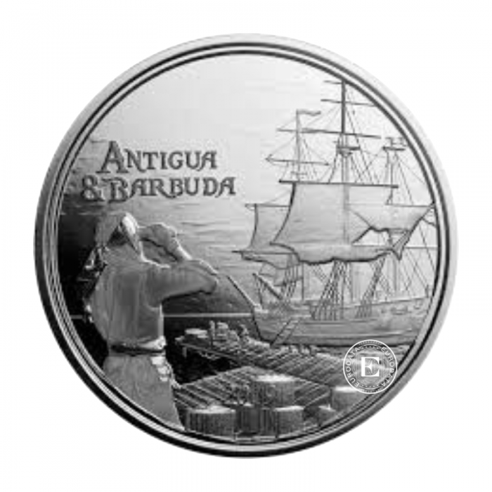 1 oz (31.10 g) pièce d'argent EC8 Anguilla – Barbuda - Rum Runner, Caraïbes de l'Est 2019