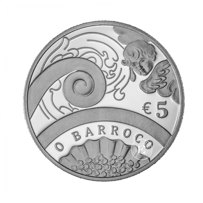 5 Eur moneta The Baroque Age, Portugalia 2018