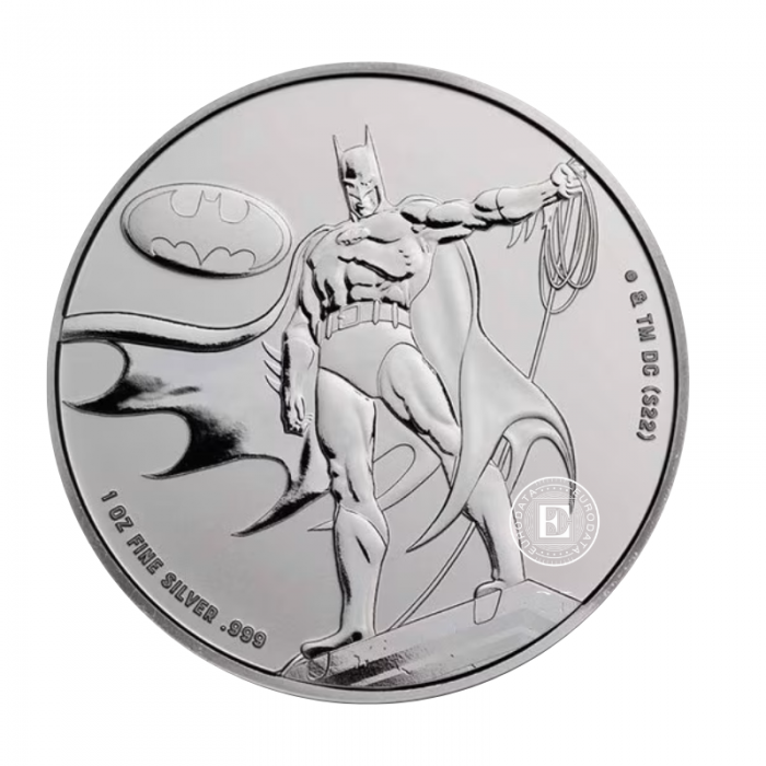 1 oz (31.10 g) sidabrinė moneta DC Comics - Batman, Samoa 2023