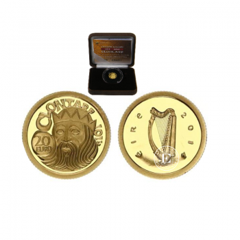 20 Eur (0.5 g) auksinė PROOF moneta Klontarfo mūšis, Airija 2014