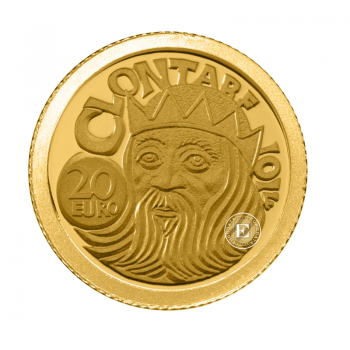 20 Eur (0.5 g) złota PROOF moneta The Battle of Clontarf, Irlandia 2014