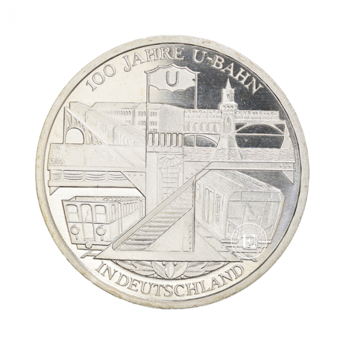 10 Eur (18 g) pièce d'argent 100th Anniversary of Berlin, Allemagne 2002