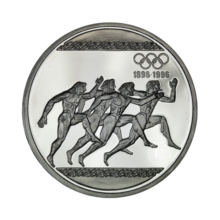 1000 Dram (33.63 g)  Silbermünze PROOF 100th Anniversary of the Olympics - Running, Griechenland 1996