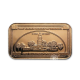 1 oz copper bar Benjamin Franklin Banknote, USA 999