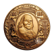 1 oz (31.10 g) Kupfermünze Benjamin Franklin, USA random year