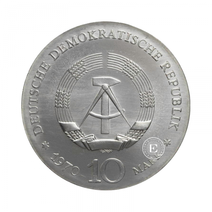 10 marks (17 g)  silbermünze Ludwig van Beethoven, Deutschland 1970