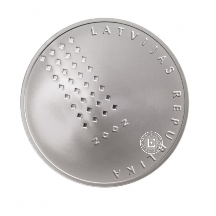 1 lat (31.47 g) srebrna PROOF moneta  National Library of the Latvia, Łotwa 2002