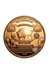 1 oz (31.10 g) varinė moneta Banknote Bison, JAV (atsitiktiniai metai)
