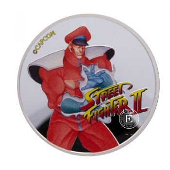 1 oz (31.10 g) sidabrinė spalvota moneta Street Fighter - M. Bison, Fidžis 2021