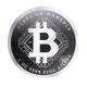 1 oz (31.10 g) sidabrinė moneta Bitcoin, Niujė 2025