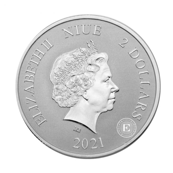 1 oz (31.10 g)  pièce d'argent  Celestial Animals - The Black Turtle, Niue 2021