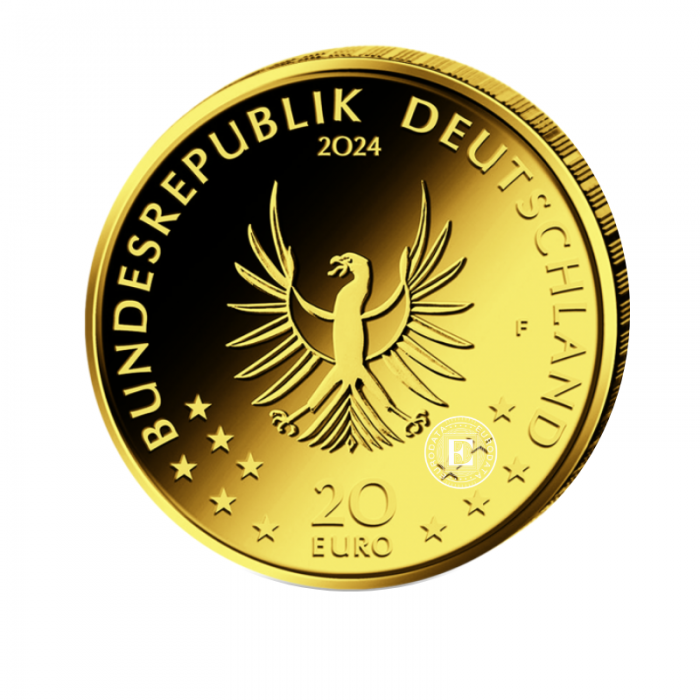 20 Eur (3.89 g) Goldmünze Beaver - D, F, G, J, Deutschland 2024 (mit Zertifikat)