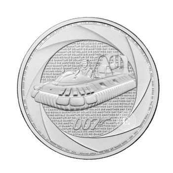1 oz (31.10 g) sidabrinė moneta 00-ųjų James Bondas, Didžioji Britanija 2025