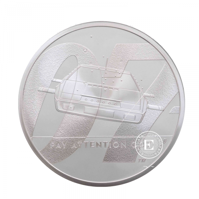 1 oz (31.10 g) silver PROOF coin James Bond - Pay Attention, Tuvalu 2020