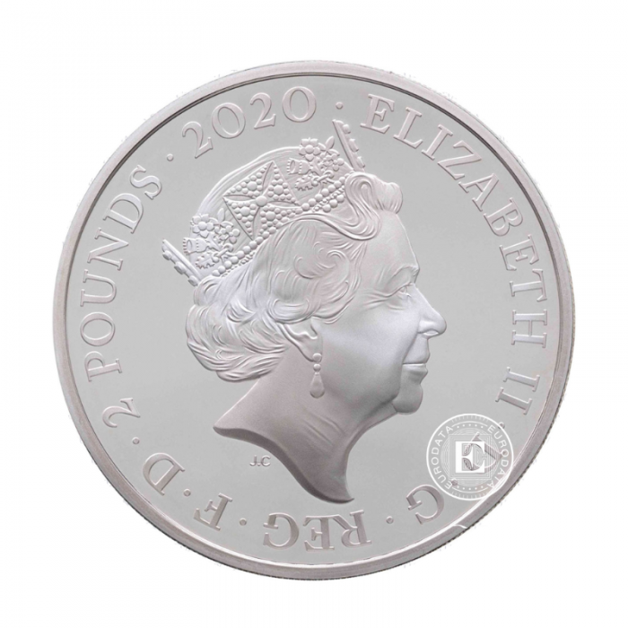 1 oz (31.10 g) silver PROOF coin James Bond - Pay Attention, Tuvalu 2020