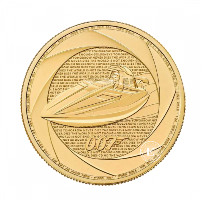 1 oz (31.10 g) pièce d'or Six Decades of 007 - Bond of the 1990, Grande Bretagne 2025