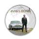1 oz (31.10 g) silbermünze farbig PROOF  James Bond -  Daniel Craig & Aston Martin DB5, Tuvalu 2024