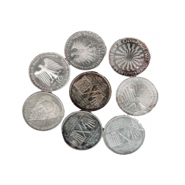 10 marek (9.69 g) srebrna moneta, Niemcy 1972 - 1997 (random year)