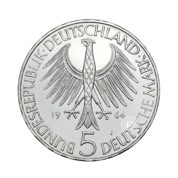 5 marek srebrna moneta, Niemcy 1966