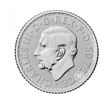 1/4 oz (7.78 g) sidabrinė moneta Britannia - Karalius Charlsas III, Didžioji Britanija 2026