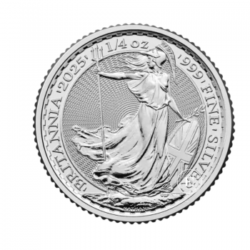 1/4 oz (7.78 g) sidabrinė moneta Britannia - Karalius Charlsas III, Didžioji Britanija 2025