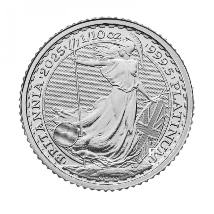 1/10 oz (3.11 g) platininė moneta Britannia - Karalius Charlesas III, Didžioji Britanija 2025
