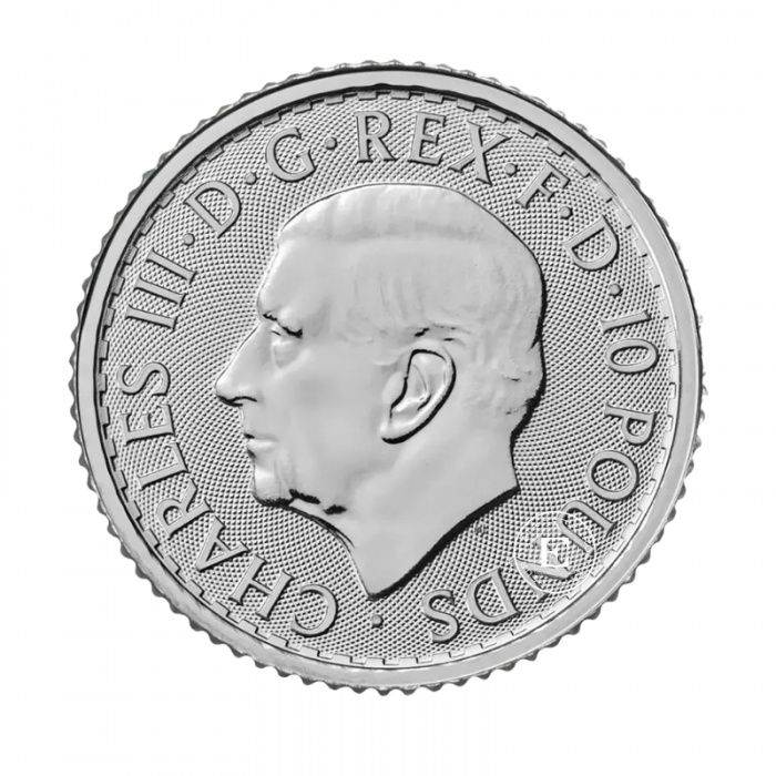 1/10 oz (3.11 g) platininė moneta Britannia - Karalius Charlesas III, Didžioji Britanija 2025